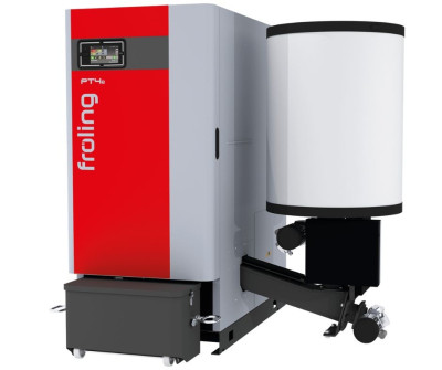 Pelletikatel PT4e 120 kW vaakumtäitega Fröling