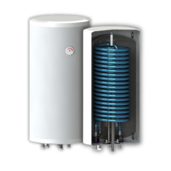 Boiler soojuspumbale (seinale) 150L 520x1110 mm soojusvaheti 1,8 m2 + elektritenn 3kW Sunsystem